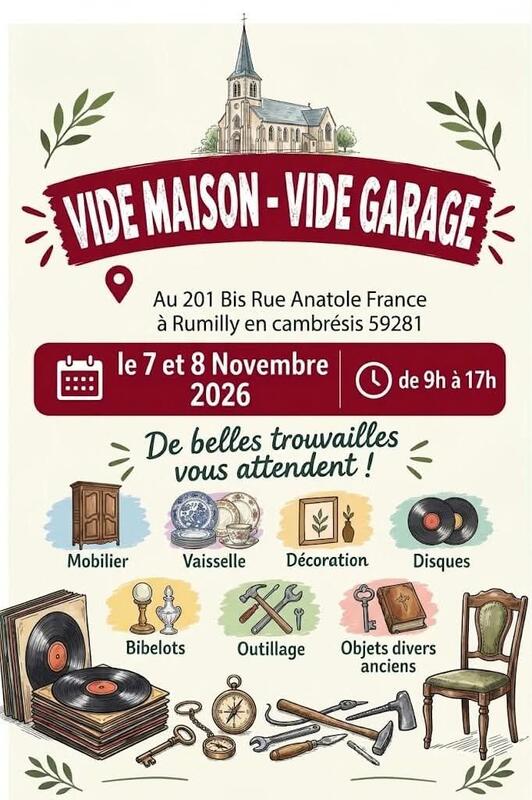 Vide maison et garage