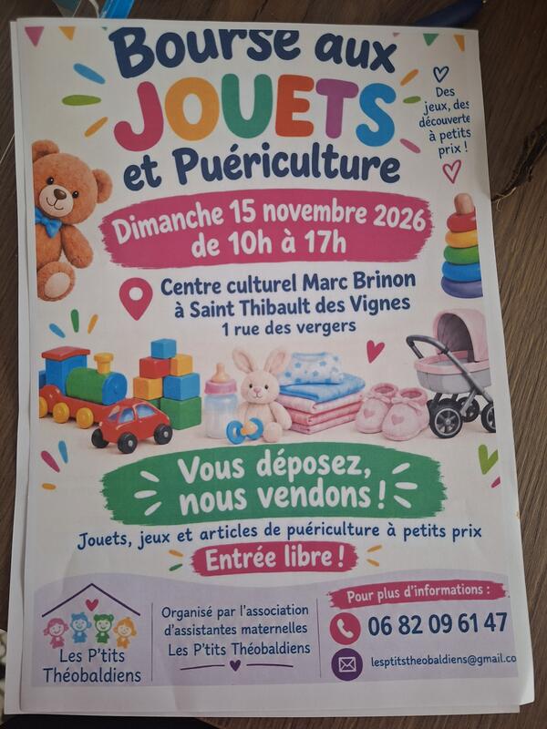 Bourse aux jouets et puériculture