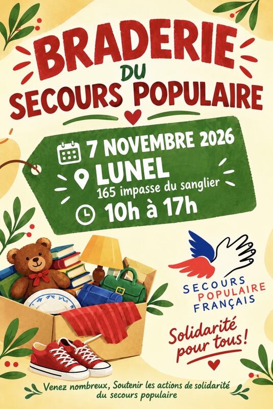 Braderie du secours populaire