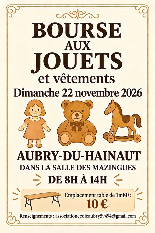 Bourse aux jouet et vêtements