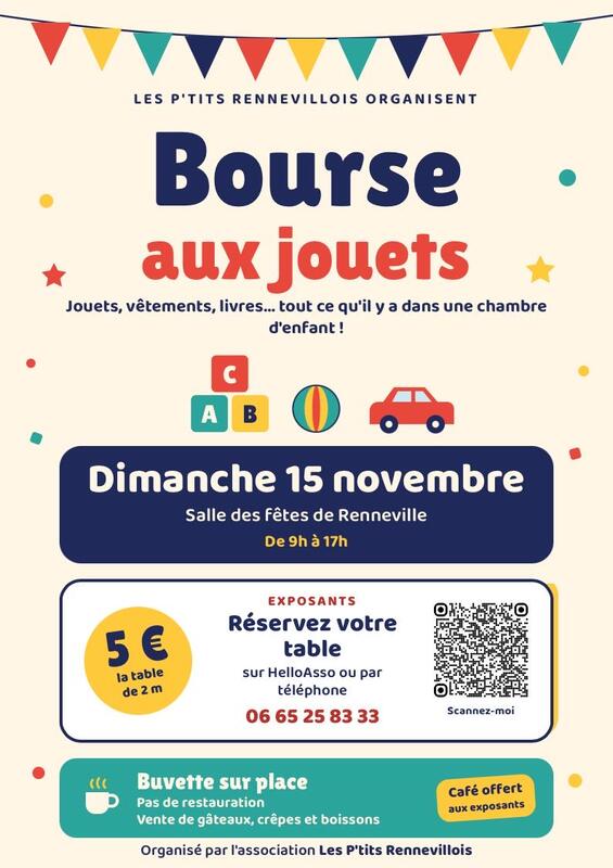 Bourse aux jouets de renneville - les p’tits rennevillois