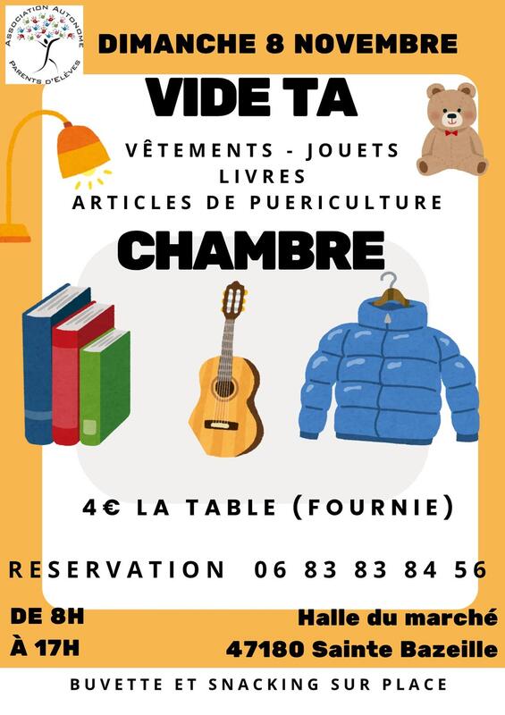 Vide ta chambre