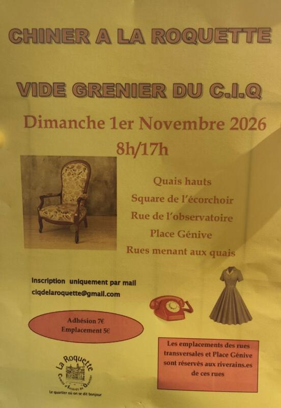 Vide grenier de la roquette