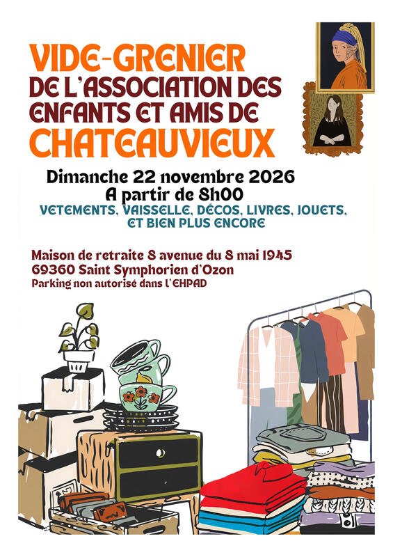 Vide-grenier de l'association des enfants et amis de châteauvieux
