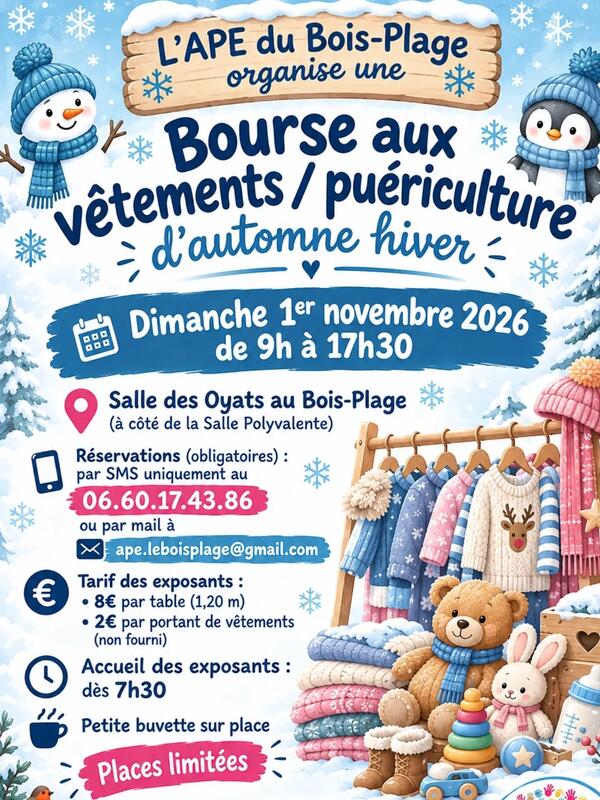 Bourse aux vêtements et puériculture