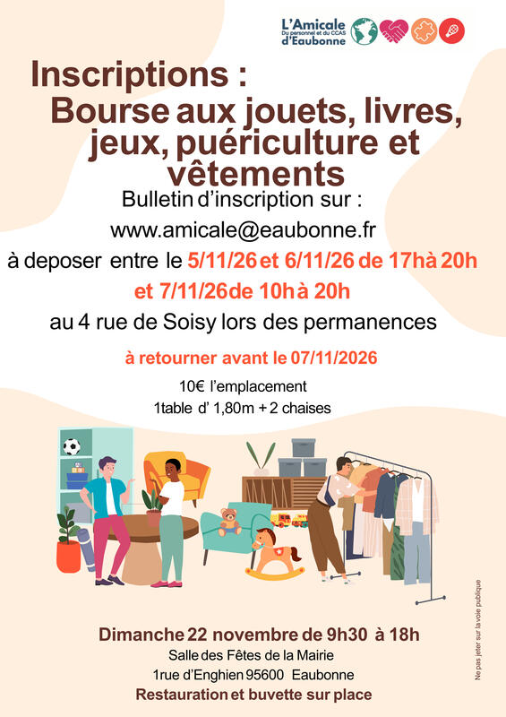 Bourse aux jouets de l'amicale du personnel et ccas
