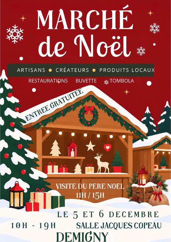 Marché de noël a demigny