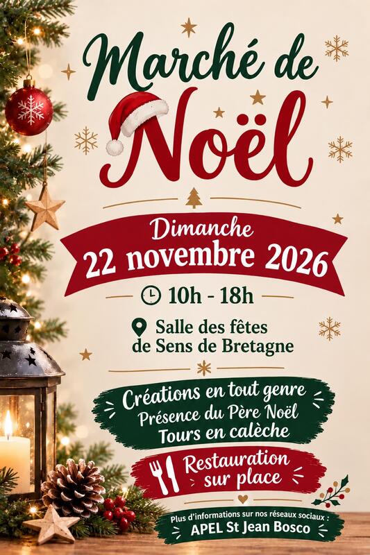 Marché de noël à sens de bretagne