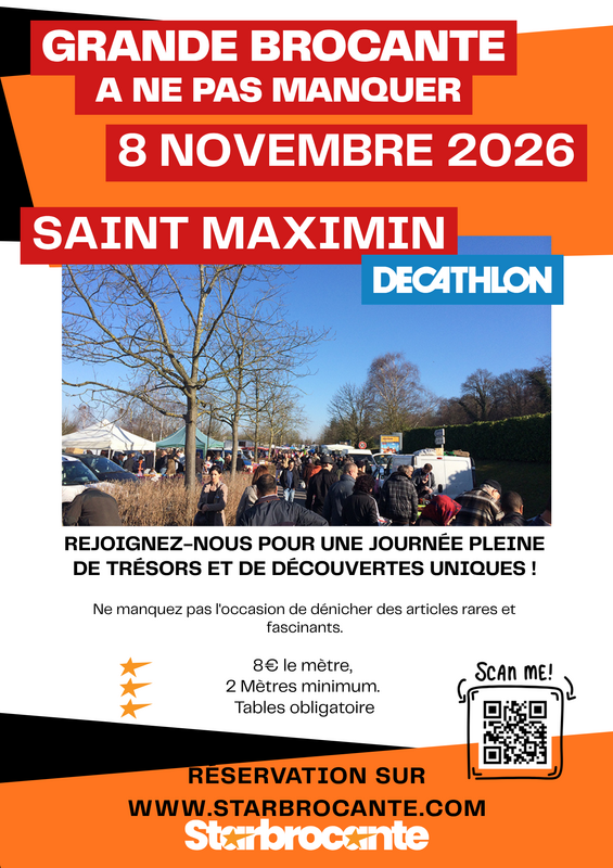 Grande brocante de décathlon saint maximin