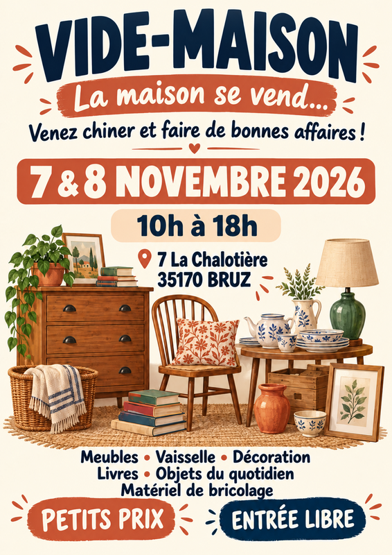 Vide maison bruz la chalotière