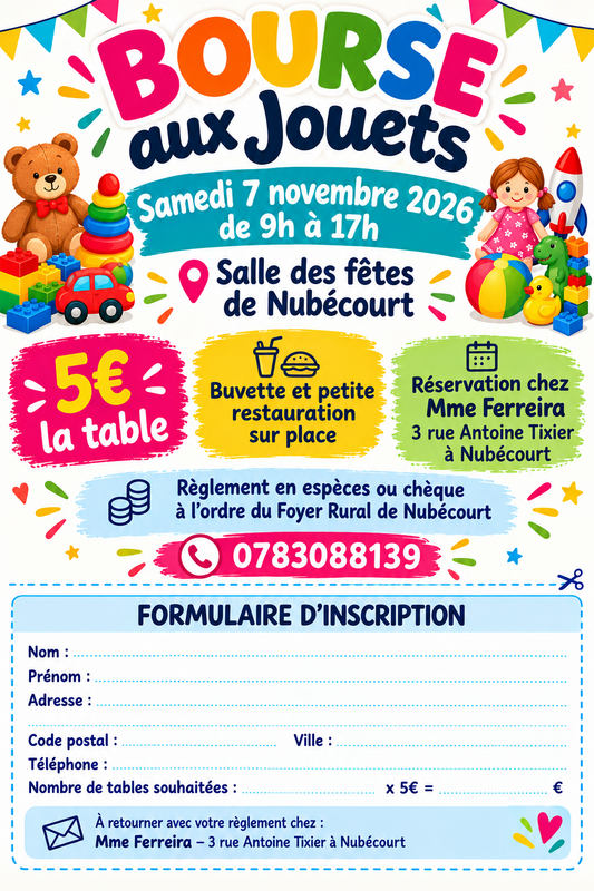 Bourse aux jouets