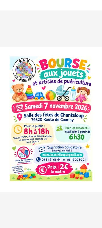 Bourse aux jouets - puériculture