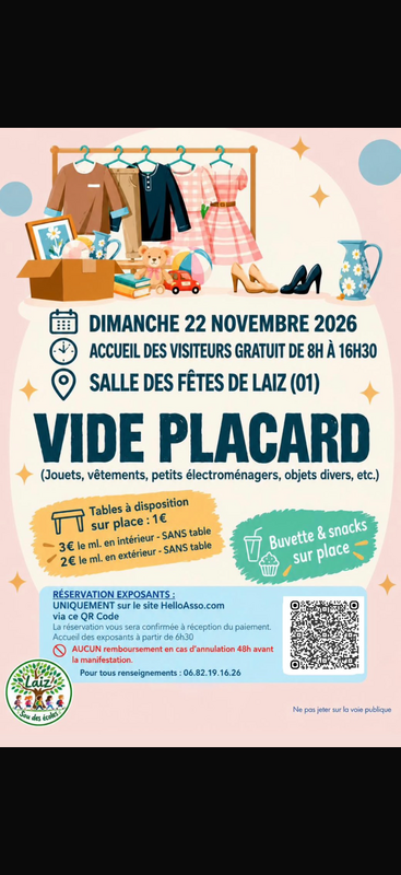 Vide placard