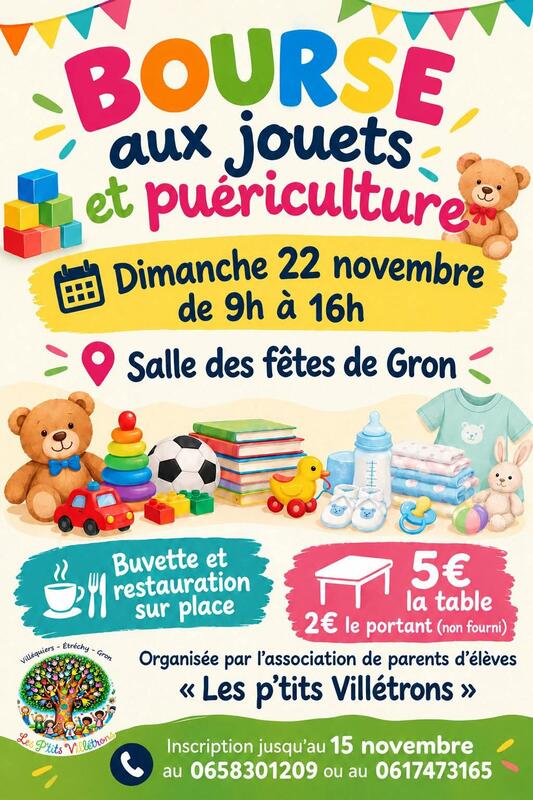 Bourse jouets, vêtements et puériculture