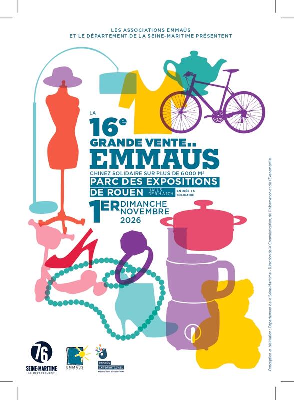 Grande vente emmaüs normandie au parc des expositions de rouen