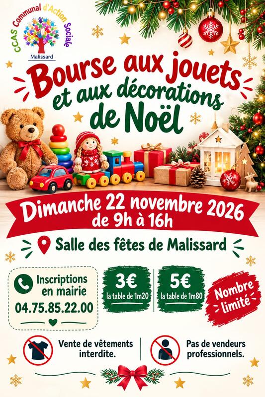 Bourse aux jouets et aux décorations de noël