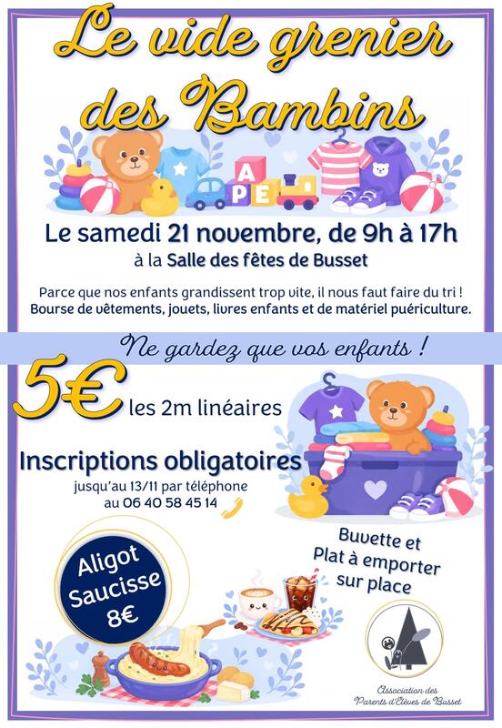 Vide grenier des bambins