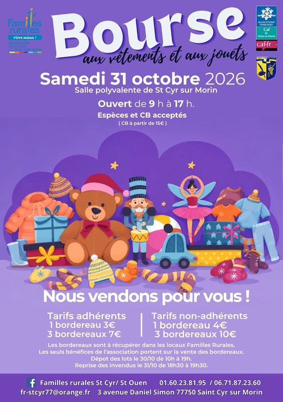 Bourse aux jouets et aux vêtements