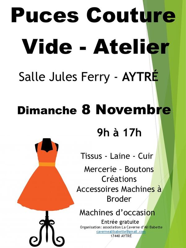 Puces couture et vide ateliers créatifs