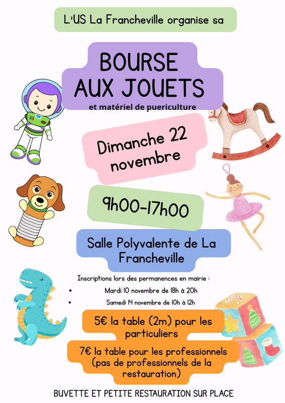 Bourse aux jouets et matériel de puériculture