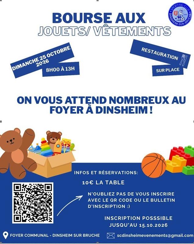 Bourse aux jouets et vêtements