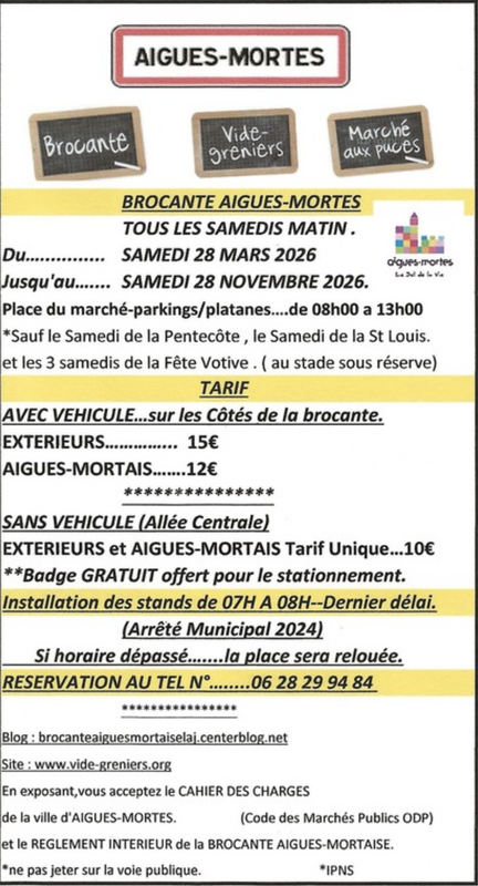 Brocante - vide-greniers - marchés aux puces