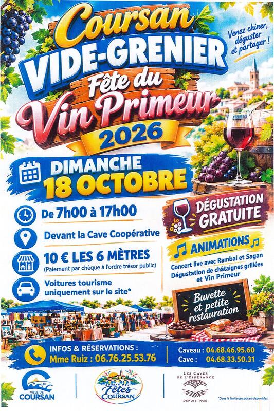 Vide-greniers - fête du vin primeur