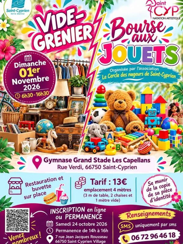 Vide grenier - bourse aux jouets