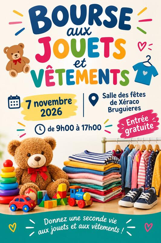 Bourse aux jouets et vêtements