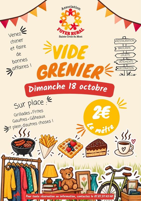 Vide greniers du foyer rural