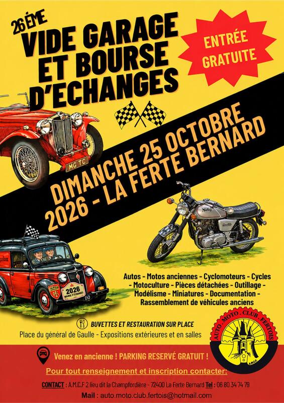 26ème bourse d'échange - vide garage