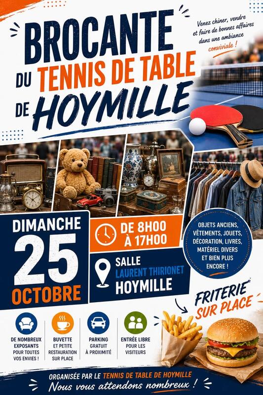 Vide grenier du tennis de table