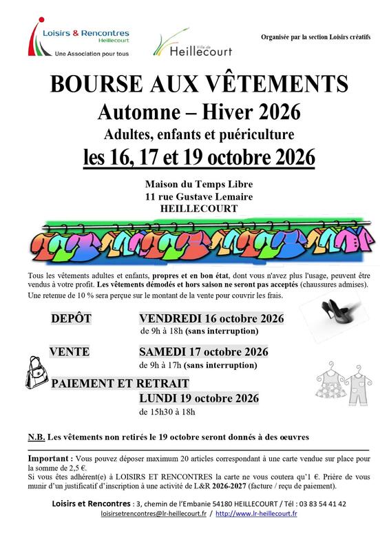 Bourse aux vêtements - puériculture