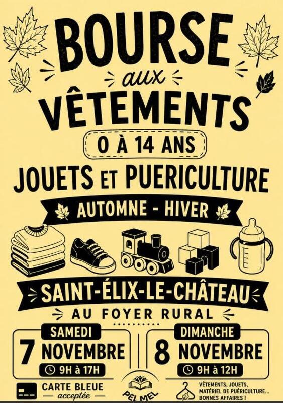 Bourse aux jouets, vêtements, puériculture