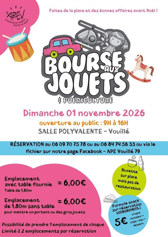 Bourse aux jouets et puériculture
