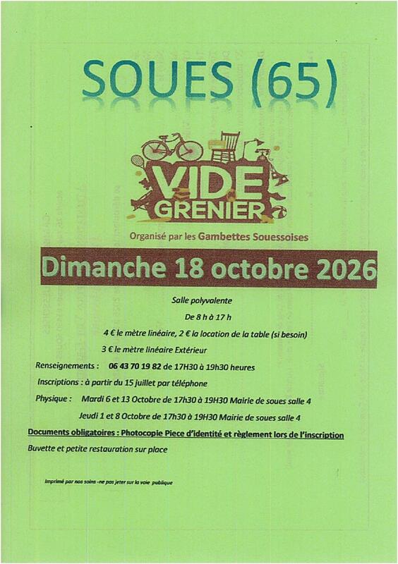Vide grenier des gambettes souessoises