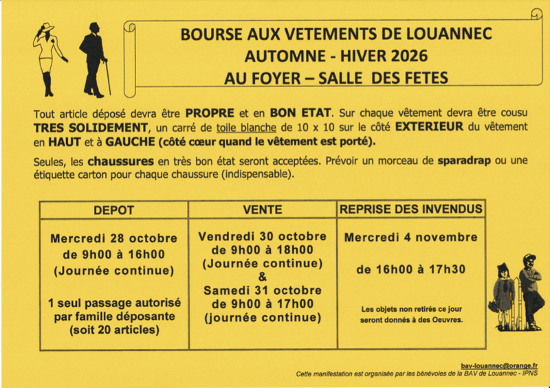 Bourse aux vêtements automne - hiver