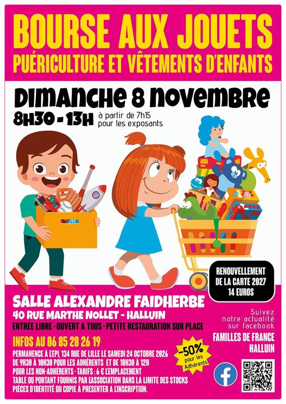Bourse aux jouets - puériculture - vêtements enfants